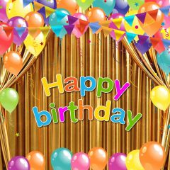 Birhtday Flag Photography Scenery Backdrop Birthday Party Theme Banner BVU-908