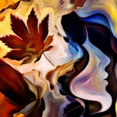 Leave Color Photography Scenery Backdrop Abstract Art Theme Banner BVU-909