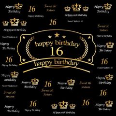 Birthday Number Photography Scenery Backdrop Birthday Party Theme Banner BVU-912