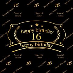 Birthday Number Photography Scenery Backdrop Birthday Party Theme Banner BVU-913