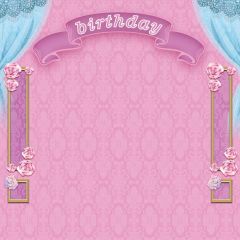 Birthday Pink Photography Scenery Backdrop Birthday Party Theme Banner BVU-915