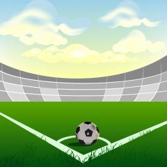 Ball Sky Playground Photography Scenery Backdrop Sports Theme Banner BVU-937