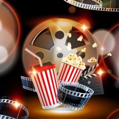 Film Wheel Photography Scenery Backdrop Music Dance Theme Banner BVU-941