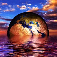 Earth Sea Photography Scenery Backdrop Fantasy Theme Banner BVU-950