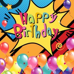 Birthday Ballon Photography Scenery Backdrop Birthday Party Theme Banner BVU-981