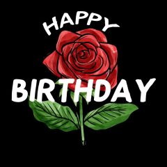 Birthday Rose Photography Scenery Backdrop Birthday Party Theme Banner BVU-983
