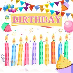 Birthday Color Photography Scenery Backdrop Birthday Party Theme Banner BVU-989