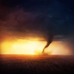 Cloud Storm Photography Scenery Backdrop Road Theme Banner BVU-997