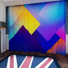 Gradient Multicolor Window Curtains CUR-0003