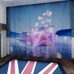 Floral Designs Surreal Window Curtains CUR-0007