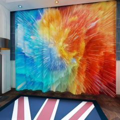 Colorful Color Explosion Window Curtains CUR-0010