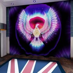 Glowing Digital Illustration Window Curtains CUR-0015