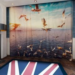 Seagulls Lake Window Curtains CUR-0033