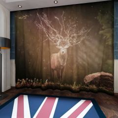 Hirsch Deer Window Curtains CUR-0042