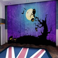 Halloween Night Window Curtains CUR-0046