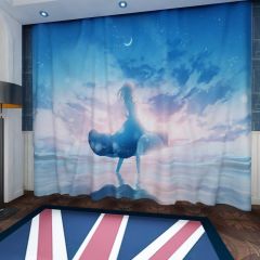 Anime Girl Aesthetic Window Curtains CUR-0065