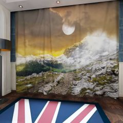 Mountains Landscape Window Curtains CUR-0074