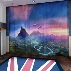 Dream Flying Together Window Curtains CUR-0076