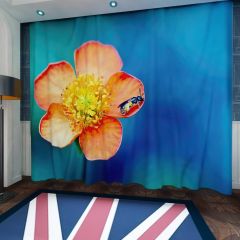 Bee Pollination Window Curtains CUR-0079