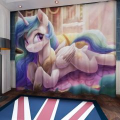 Shining Sun Princess Celestia Window Curtains CUR-0091