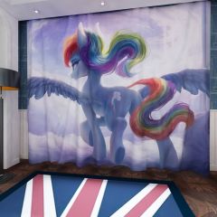 Rainbow Dash Pegasus Window Curtains CUR-0093