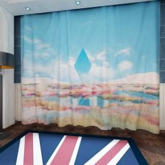 Surreal Geometric Window Curtains CUR-0103