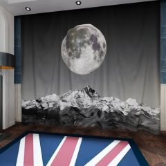 Moon Mountains Window Curtains CUR-0107
