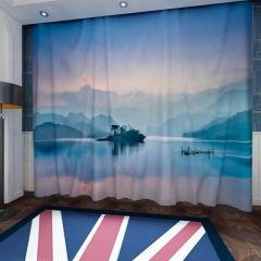 Mountains Clouds Window Curtains CUR-0108