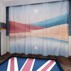 Sunset Colorful Landscape Window Curtains CUR-0110