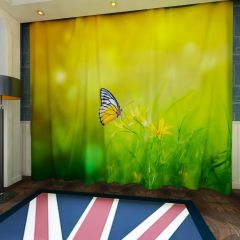 Butterfly Spring Window Curtains CUR-0116