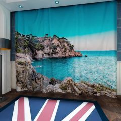 Beach Spain Window Curtains CUR-0118