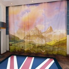 Ancient Architecture Landscape Window Curtains CUR-0122