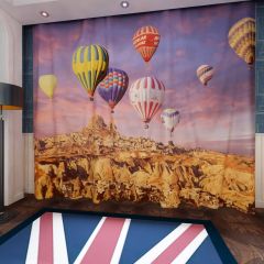 Hot Air Balloons Cappadocia Window Curtains CUR-0134