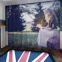 Girl Magical Window Curtains CUR-0136