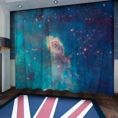 Carina Nebula Stellar Jet Window Curtains CUR-0143
