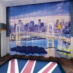 Rainbow Bridge Tokyo Window Curtains CUR-0146