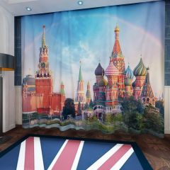 St Basil's Cathedral Red Square Window Curtains CUR-0149