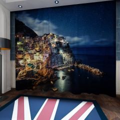Manarola Town Window Curtains CUR-0153
