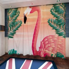 Goose Animal Tree Window Curtains CUR-0177