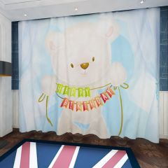 Happy Little Bear Window Curtains CUR-0186