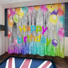 Balloon Colors Window Curtains CUR-0206
