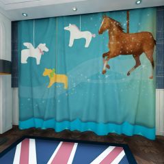 Cartoon Animal Star Window Curtains CUR-0215