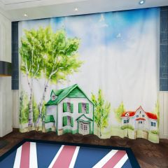 Birch Farmland House Window Curtains CUR-0234