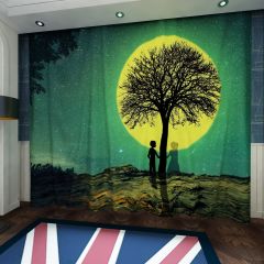 Wedding Tree Moon Window Curtains CUR-0239