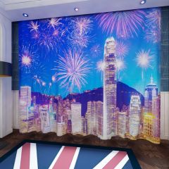 Firework Office Tower Window Curtains CUR-0246