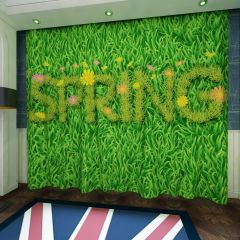 Grass Spring Window Curtains CUR-0260