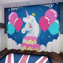 Horse Balloon Window Curtains CUR-0261