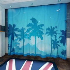 Seagull Tree Window Curtains CUR-0304