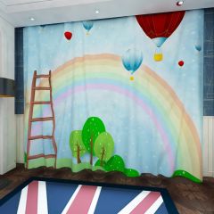 Ladder Rainbow Window Curtains CUR-0311