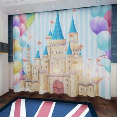 Castle Ballon Window Curtains CUR-0318